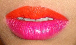 maquiagem labios bicolores